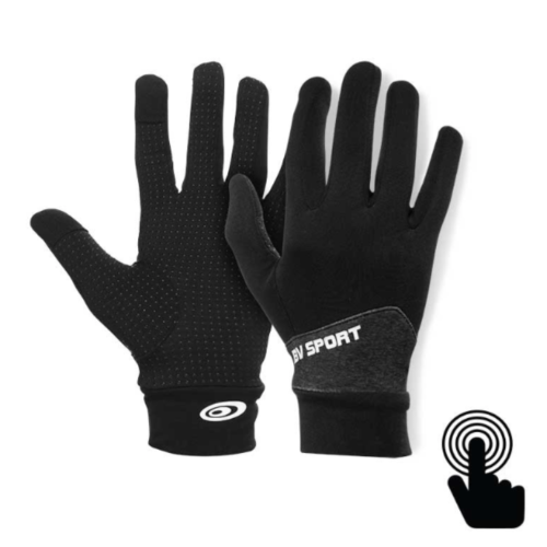 BV SPORT - GANTS TACTILES LIGHT RUN - Noir / Gris