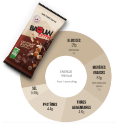 BAOUW - BARRE EXTRA BIO Chocolat / Noisette