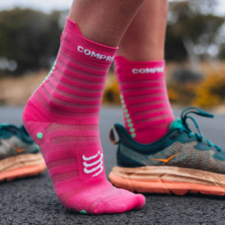COMPRESSPORT - PRO RACING SOCKS V4.0 RUN HIGH - Hot Pink