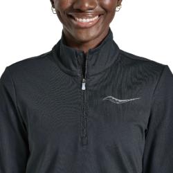 SAUCONY - VESTE SOLSTICE 1/4 ZIP FEMME - Noir