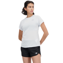 NEW BALANCE - TEE-SHIRT IMPACT RUN W - Ice Blue / Heather
