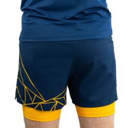 OXSITIS - SHORT 2 en 1 ADVENTURE - Bleu / Jaune