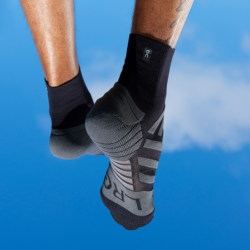 ON RUNNING - MID SOCKS - Black / Shadow