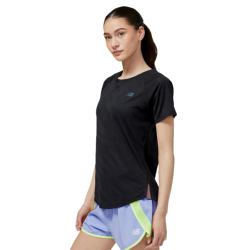 NEW BALANCE - TEE-SHIRT RUNNING Q SPEED JACQUARD W - Black