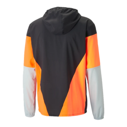 PUMA - RUN LIGHTWEIGHT JACKET - Black / Orange