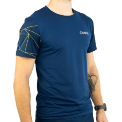 OXSITIS - TEE SHIRT ADVENTURE - Bleu / Jaune 