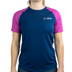 OXSITIS - TEE SHIRT TECHNIQUE ORIGIN W - Bleu Marine / Rose