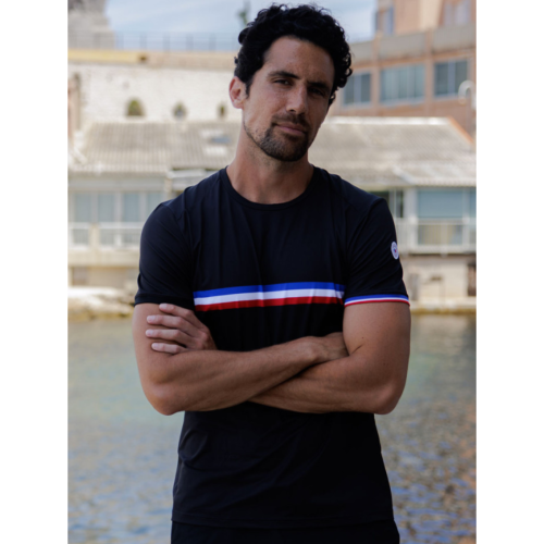COUREUR DU DIMANCHE - TEE-SHIRT LE CHAMPION DE FRANCE HOMME - Noir