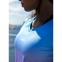 COUREUR DU DIMANCHE - TEE-SHIRT LE DÉGRADÉ FEMME - Cyan / Rose