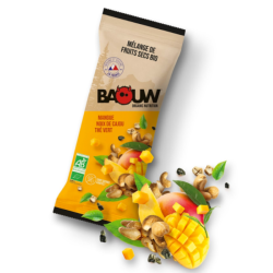 BAOUW - MÉLANGE DE FRUITS SECS BIO Mangue Sauvage / Noix De Cajou / Thé Vert