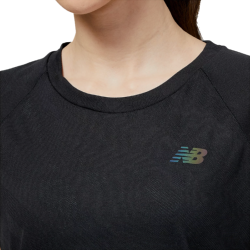NEW BALANCE - TEE-SHIRT RUNNING Q SPEED JACQUARD W - Black