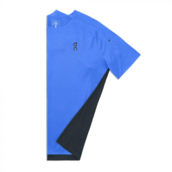 ON RUNNING - TEE SHIRT PERFORMANCE-T - Cobalt / Black