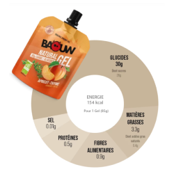 BAOUW - GEL ÉNERGÉTIQUE NATUREL BIO - Abricot / Thym