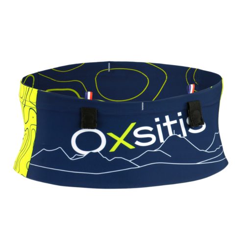 OXSITIS - CEINTURE SLIMBELT TRAIL ULTRA - Bleu Marine / Vert