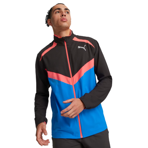 PUMA - RUN ULTRAWEAVE JACKET - Black / Ultra Blue