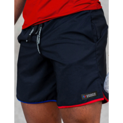 COUREUR DU DIMANCHE - SHORT LE CLASSIQUE TRICOLORE HOMME - Noir