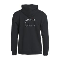 SWEAT CAPUCHE ZIPPÉ HOMME ACTIVI-T - Noir