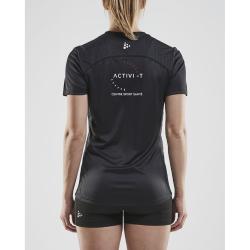 TEE-SHIRT MANCHES COURTES FEMME ACTIVI-T - Noir