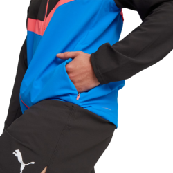 PUMA - RUN ULTRAWEAVE JACKET - Black / Ultra Blue