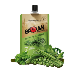 BAOUW - PURÉE ENERGÉTIQUE BIO SALÉE Petit Pois / Céleri / Coriandre