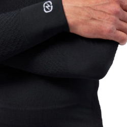 DAMART SPORT - TEE SHIRT ENERGY 3 THERMOLACTYL COL ZIPPÉ - Noir
