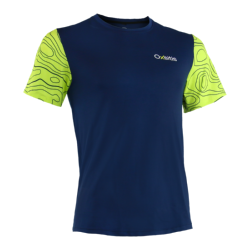 OXSITIS - TEE SHIRT TECHNIQUE ORIGIN - Bleu Marine / Citrus