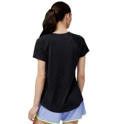 NEW BALANCE - TEE-SHIRT RUNNING Q SPEED JACQUARD W - Black