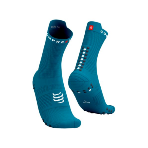 COMPRESSPORT - PRO RACING SOCKS V4.0 RUN HIGH - Mosaic Blue / Magnet