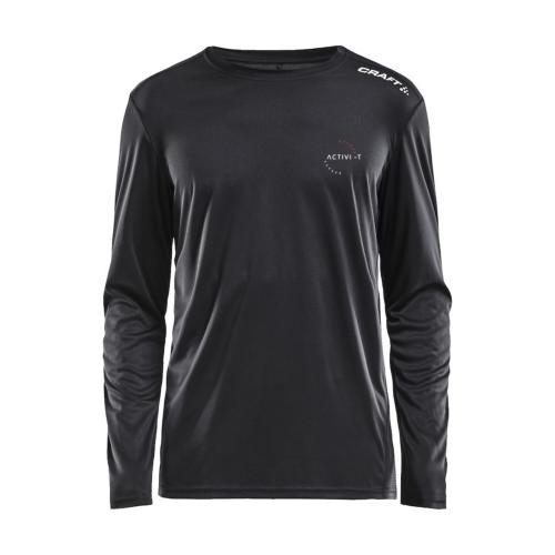 TEE-SHIRT MANCHES LONGUES HOMME ACTIVI-T - Noir