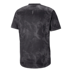 PUMA - TEE-SHIRT RUNNING RUN FAV AOP GRAPHIC - Black