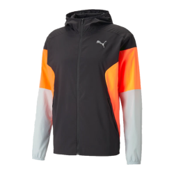 PUMA - RUN LIGHTWEIGHT JACKET - Black / Orange