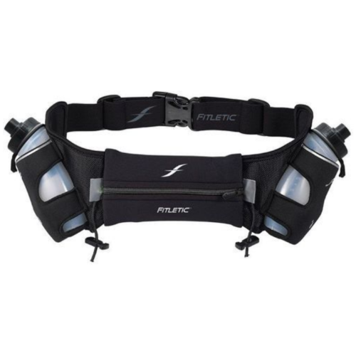FITLETIC - CEINTURE D'HYDRATATION 2 GOURDES 2x250mL - Black