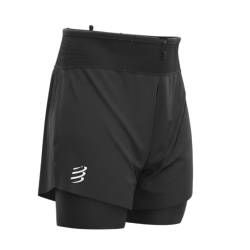 COMPRESSPORT - SHORT TRAIL 2 EN 1 - Black