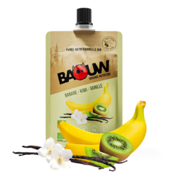 BAOUW - PURÉE ÉNERGÉTIQUE BIO Banane / Kiwi / Vanille