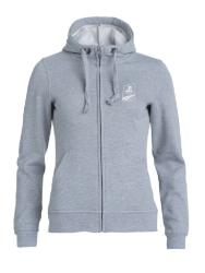 SWEAT ZIPPÉ BRODÉ EAPE FEMME - Gris / Blanc