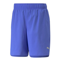 PUMA - SHORT RUN FAVORITE 2 en 1 - Bleu