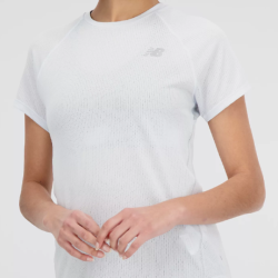 NEW BALANCE - TEE-SHIRT IMPACT RUN W - Ice Blue / Heather