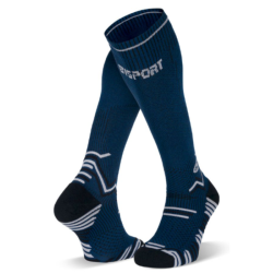 BV SPORT - CHAUSSETTES TRAIL COMPRESSION - Bleu / Noir