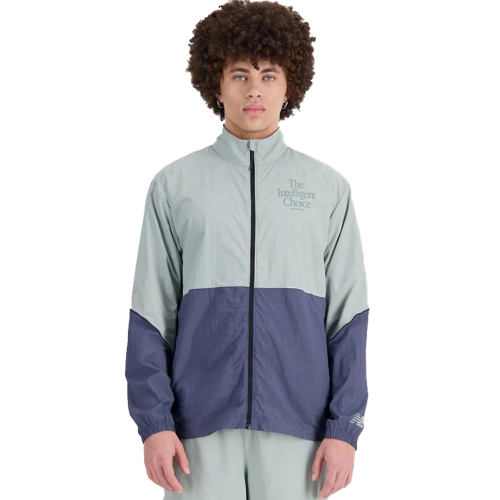 NEW BALANCE - GRAPHIC IMPACT RUN PACKABLE JACKET - Juniper