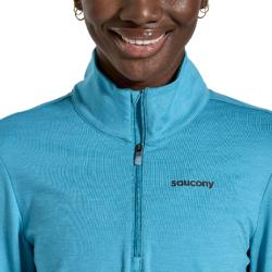 SAUCONY - VESTE SOLSTICE 1/4 ZIP FEMME - Turquoise