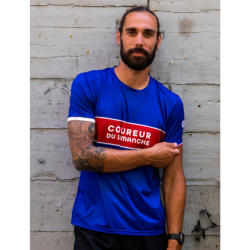 COUREUR DU DIMANCHE - TEE-SHIRT LE BICOLORE HOMME - Bleu / Rouge