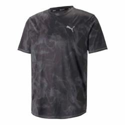 PUMA - TEE-SHIRT RUNNING RUN FAV AOP GRAPHIC - Black