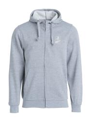 SWEAT ZIPPÉ BRODÉ EAPE HOMME - Gris / Blanc