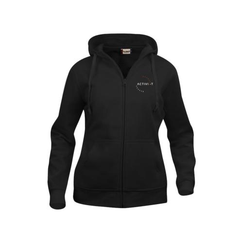 SWEAT CAPUCHE ZIPPÉ FEMME ACTIVI-T - Noir