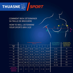 THUASNE SPORT BRASSIÈRE EAZ'IP EVO - Black