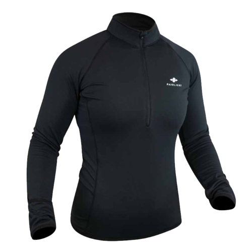 RAIDLIGHT - MAILLOT DE TRAIL MANCHES LONGUES WINTERTRAIL W - Black