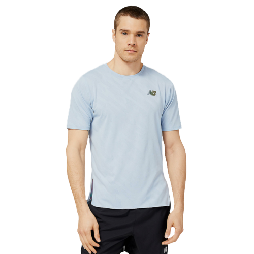 NEW BALANCE - TEE-SHIRT RUNNING Q SPEED JACQUARD - Light Artic