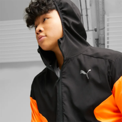 PUMA - RUN LIGHTWEIGHT JACKET - Black / Orange