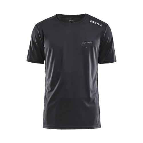 TEE-SHIRT MANCHES COURTES HOMME ACTIVI-T - Noir