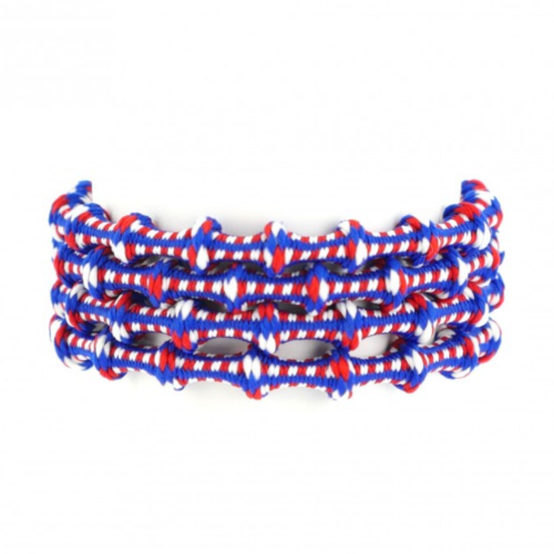 XTENEX - LACET AUTOBLOQUANT X300 ORIGINAL 75 cm - Bleu / Blanc / Rouge